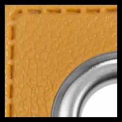 Snre huller i imiteret lder firkantet