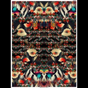 Abstrakte blomster panel