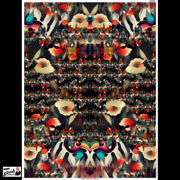 Abstrakte blomster panel