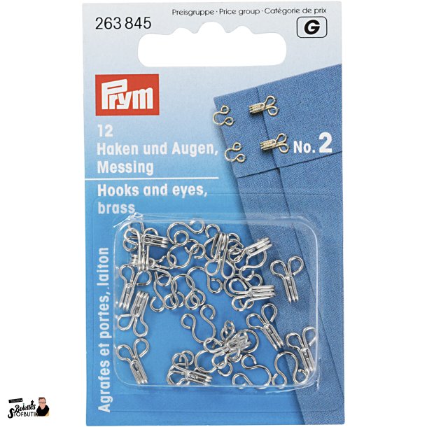 Hooks and eyes prym