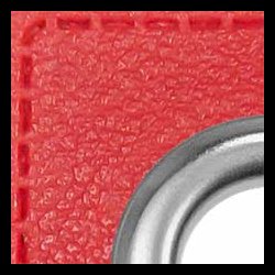 Snre huller i imiteret lder firkantet