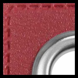 Snre huller i imiteret lder firkantet