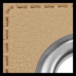 Snre huller i imiteret lder firkantet