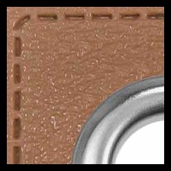 Snre huller i imiteret lder firkantet