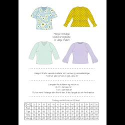 Bluse til fast stof 1008