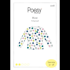 Bluse til fast stof 1008