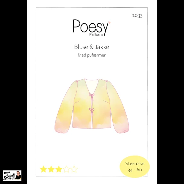 Bluse &amp; jakke med puf�rmer 1033