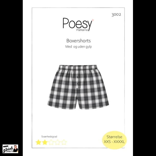 Boxershorts med og uden gylp 3002