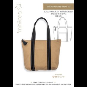 Skuldertaske med lynl�s 117