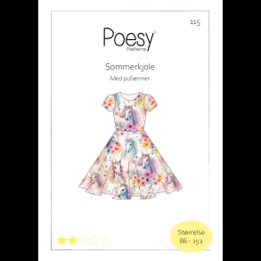 Sommerkjole med pufrmer 115
