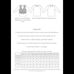 T-shirt med og uden vest 118