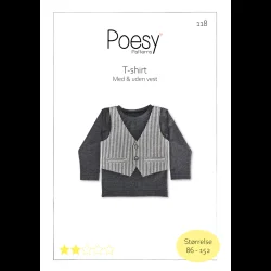 T-shirt med og uden vest 118