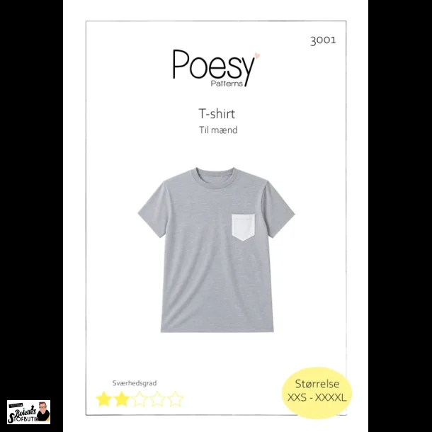 T-shirt til m�nd 3001