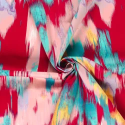 Abstrakt lys pink bomulds satin