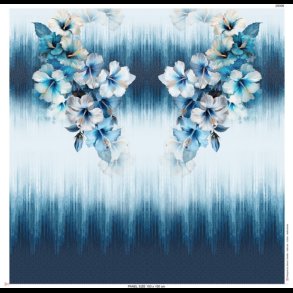 Big tropical floral panel