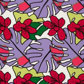 Blade og blomster hr/viskose