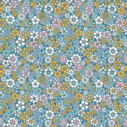 Blandet blomster fast bomuld