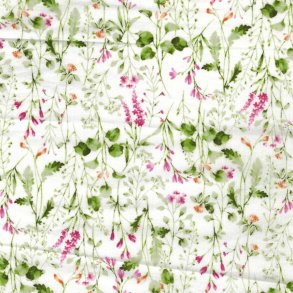 Blomster fast bomuld kokka