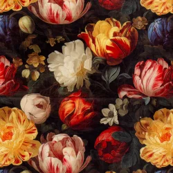 Blomster mbel velour