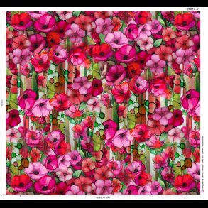 Bunch of flowers bomulds jersey