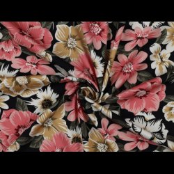 Blomster viskose stretch