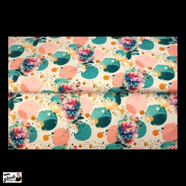 Dots &amp; flowers french terry