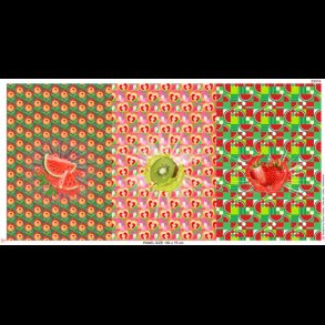 Frugter panel bomulds jersey