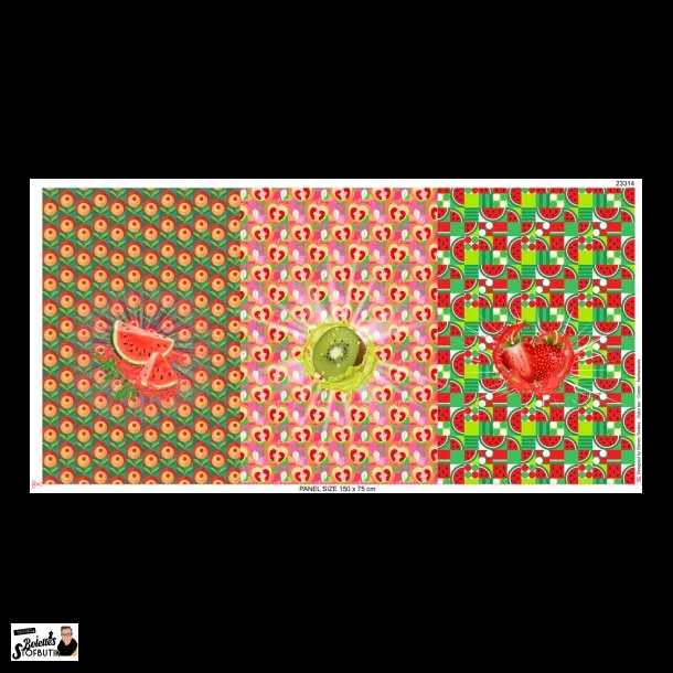 Frugter panel bomulds jersey