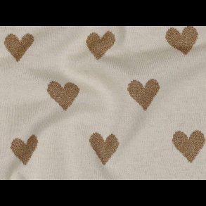 Jacquard med glimmer hjerter