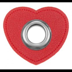 Snre huller i imiteret lder hjerte