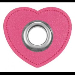 Snre huller i imiteret lder hjerte