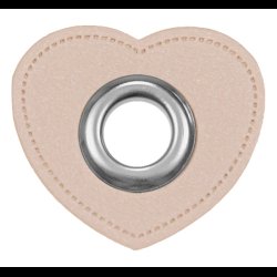 Snre huller i imiteret lder hjerte