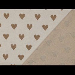 Jacquard med glimmer hjerter