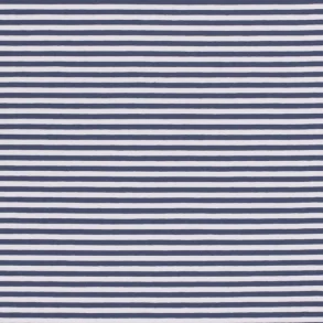 Bl/hvid stribet bomulds jersey