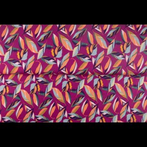 Indian summer leaves french terry