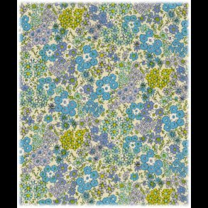 Sm bl blomster kanvas