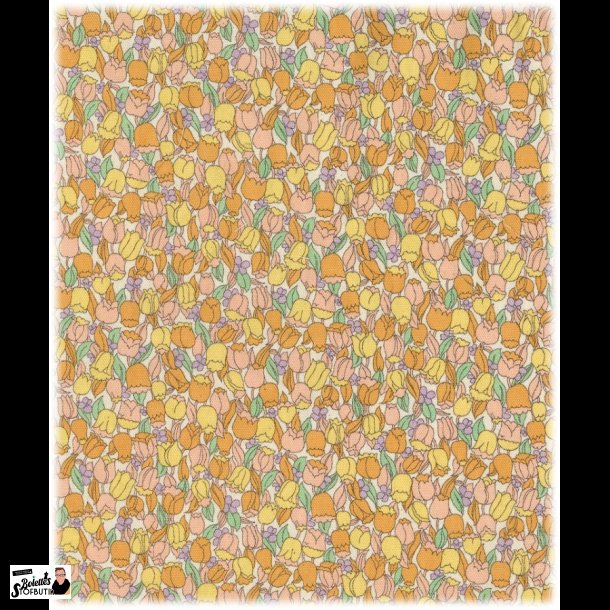 Gule blomster kanvas