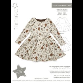 Jersey swing kjole 33020