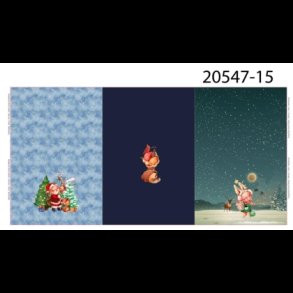 Juledyr panel french terry