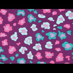 Leo glimmer print bomulds jersey