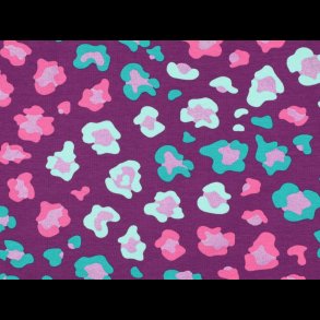 Leo glimmer print bomulds jersey