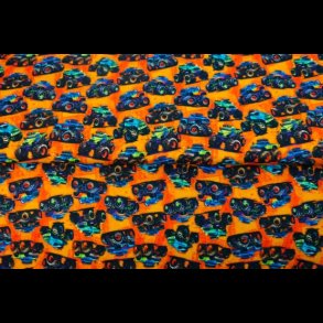 Monstertrucks orange french terry