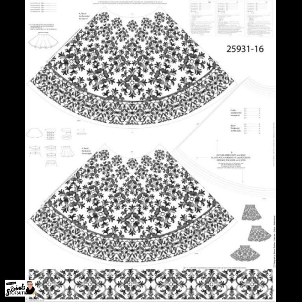 Nederdels panel black vintage
