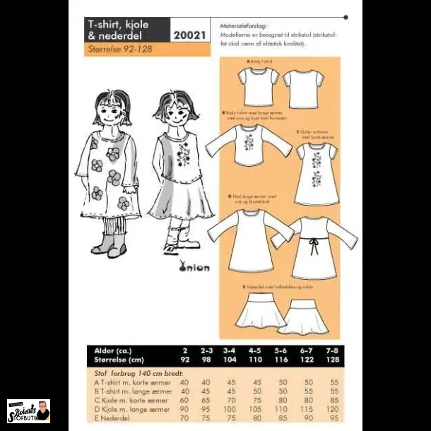 T-shirt, kjole &amp; nederdel 20021
