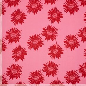 Pink og rd fast viskose