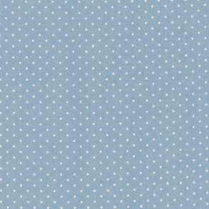 Fast bomuld med denim look prikker