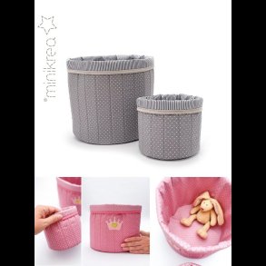 Quiltet opbevaringskurv 125