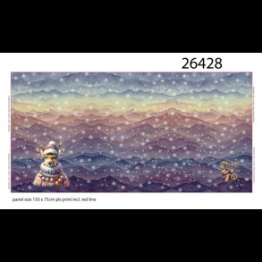 Rensdyr french terry panel