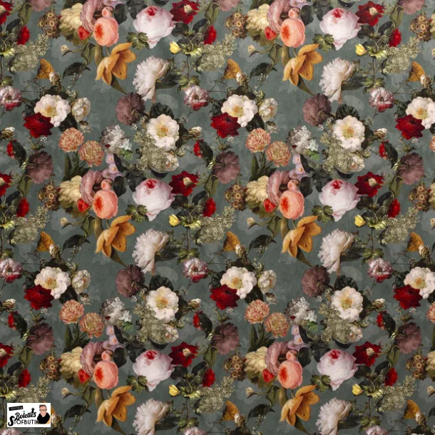 Sm blomster mbel velour