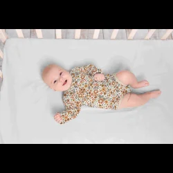 Sm blomster efterr bomulds jersey